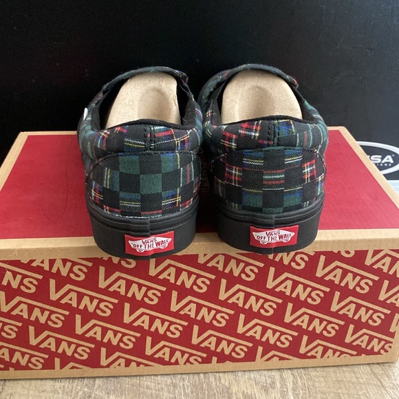 Plaid Check ComfyCush Slip On Vans - Picture 4 of 5